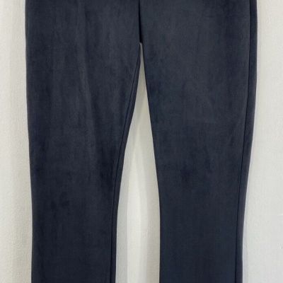 Spanx Easily Suede Leggings Small Very Black Pull On Stretch NWT